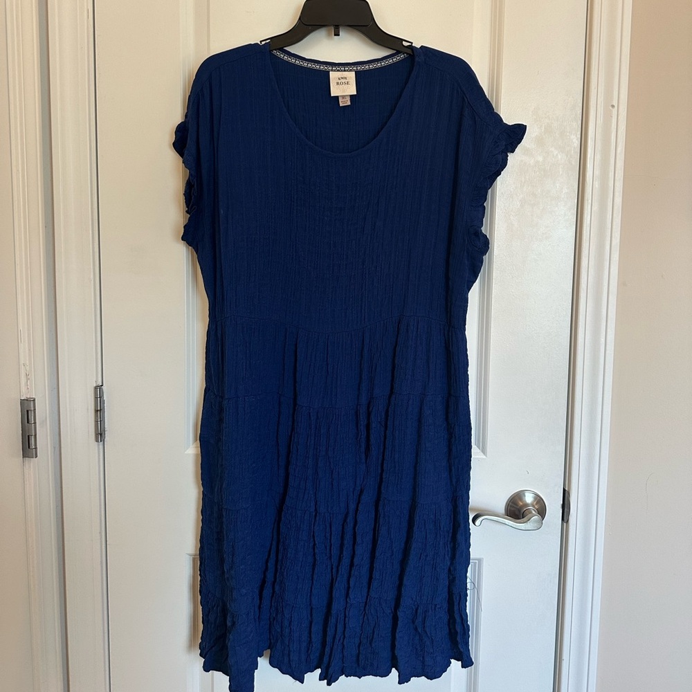 Knox Rose Royal Blue Textured Dress